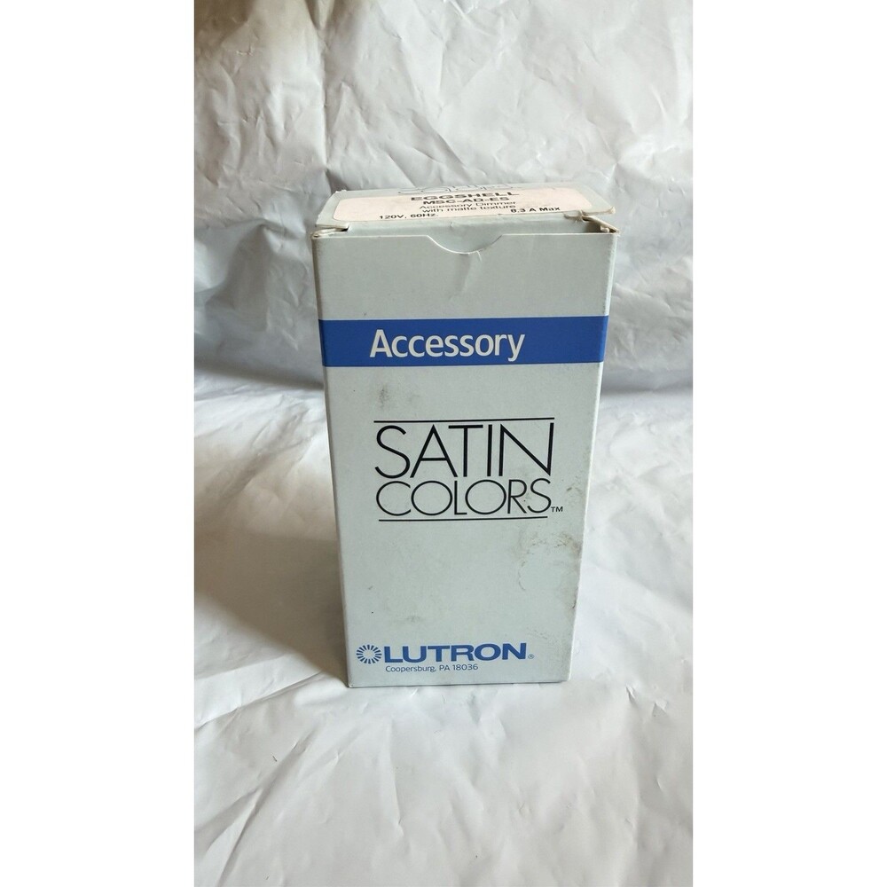 Lutron MSC-AD-ES Satin Colors Accessory Dimmer Eggshell 120V 8.3A New Old Stock